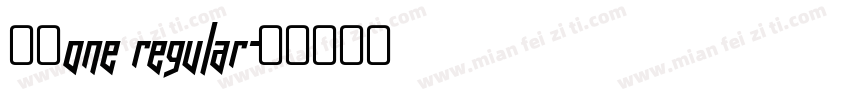 可濑one regular字体转换